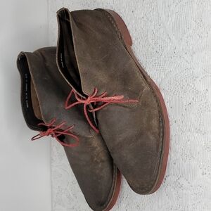 Cole Haan Paul Brown distressed suede Chukka lace up ankle boots sz 9.5